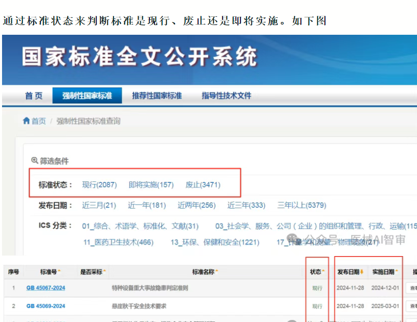 四如何区分现行还是废止标准？